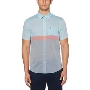 Original Penguin Colorblock Short Sleeve Shirt by Munsingwear